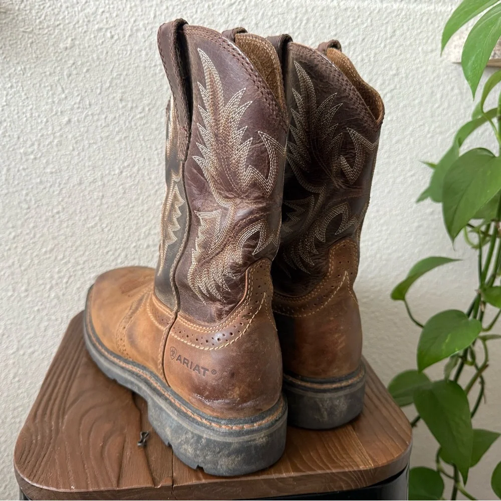 Artiat Men’s QuickDraw Square Toe Boots - Size 9.5D - Picture 5 of 10